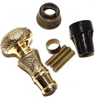 Nautical World Solid Brass Designer Handle Black Wooden Walking Cane Stick Vintage Victorian, Affordable Gift Decorative Walking Cane Fashion Statement for Men/Women/Seniors/Grandparents! Item