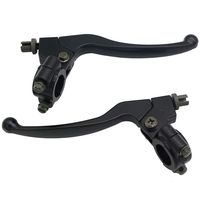 CNCMOTOK Left Right 7/8" 22mm Clutch Brake Handle Levers Perch Fit Honda XR80 XR100 CRF70 CRF80 CRF100 Pit Dirt Motor Bike Motocross