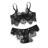 Putars Women Lace Lingerie Set Lace Babydoll Bodysuit Women Lingerie Corset Lace Underwire Racy Muslin Sleepwear Underwear Tops+Briefs
