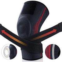 Knee Brace Compression Knee Sleeve Men Women Knee Braces Support Non-Slip for Running, Basketball, Workout, Patella Stabilizing for Arthritis, Meniscus Tear, ACL,Pain Relief,Injury Recovery AK KYC(XL)