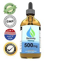 Serenity Hemp Oil - 2 fl oz 500 mg Orange Flavored - Relief for Stress, Inflammation, Pain, Sleep, Anxiety, Depression, Nausea - Rich in Vitamin E, Vitamin B, Omega 3,6,9 and More! Certified Organic