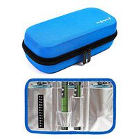 Mcgrady1xm Insulin Cooler Travel Case Diabetic Cases Organizers Small Cooler Bags Insulated for Travel Diabetic Medication Cooler Pack Diabetic Supplies Accessories (Blue)