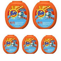 Tide Pods 3 in 1 Liquid Detergent Pacs, Ocean Mist Scent, 81 Count Tub (Packaging May Vary) (4)