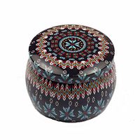 LFOEwpp7 Tinplate Box, Pretty Candy Cookies Gift Tea Can Biscuit Storage Box Round Container for Birthday Christmas Halloween Valentine's Day and More Random Pattern