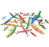 Rhode Island Novelty Foam 8 Inch Flying Glider Planes 48 Piece Assortment