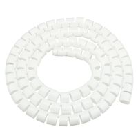 uxcell Spiral Wire Wrap Cable Wrap Cord 3/8-inch x 1m PE Polyethylene Tubing for Computer Cable