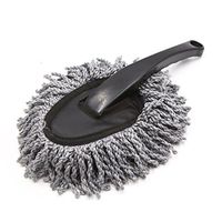 uxcell Plastic Handle Microfiber Mini Duster Wax Treated Brush Cleaner Tool for Car