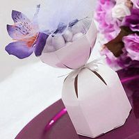 Efavormart 100pcs White Wedding Dress Favor Boxes Candy Favor Box for Wedding Reception Banquet Party