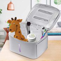 ETE ETMATE U-V dis*infect-ion Bag,San~iti-zer Bag USB Rechargeable Portable LED U~V Underwear dis~infect~ion Bag, Baby Bottle/Toothbrush/Beauty Tools/Jewelry/Underwear etc.(Gray)