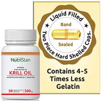 NutrastanXP Krill Oil (Superba) Phospholipid Omega 3 with Astaxanthin 500 mg - 30 Capsules by NutrastanXP