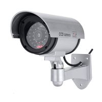Roll Over Image to Zoom in Fake Security Camera, Dummy Cameras CCTV Surveillance System with Realistic Simulated LEDs for Home Security (Bullet Camera)