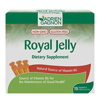 Adrien Gagnon - Royal Jelly, 10 ml, Source of Vitamin B6, Maintenance of Good Health, 15 Ampoules