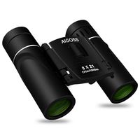 Aigoss Binoculars with Low Light Night Vision 8 x 21 Folding High Powered Waterproof HD Fully Coated Lens for Clear Bird Watching, Traveling, Hunting
