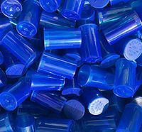 19 DRAM POP TOP Bottles Qty CASE Size Count Rx Pill Prescription Vials Crafts Coins Film Storage Medicine MMJ 420 CONTAINERS & Made in USA (50 PCS, Blue - Transparent)