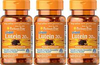 Puritan's Pride 3-Pack of Lutigold Lutein 20mg 60 Softgels (180 Total)