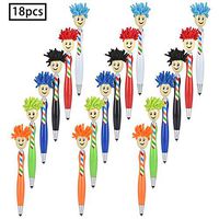 18 Pieces Mop Topper Pen Stylus Pen Screen Cleaner for Kids and Adults with Pen Case