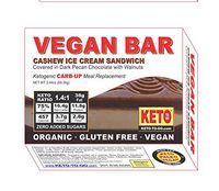 Vegan BAR - Cashew Vanilla Ice Cream Sandwich - Organic, Raw, Low Carb, Sugar Free, Gluten Free, Dairy Free, Soy Free, Vegan! 3-Pak