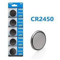Cotchear 5pcs/Pack CR2450 Coin Battery 550mAh 3V CR 2450 Button Cell Batteries ECR2450 KCR2450 5029LC LM2450 3V Battery for Car Key Remote