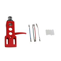 Mxfans Red Phonograph Cartridge Head Shell H-4 Headshell with 4 Wires