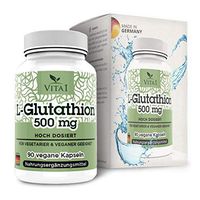 VITA1 L-Glutathione 250mg • 90 Capsules (6-Weeks-Supply) • Gluten-Free, Vegan, Kosher & Halal • Made in Germany