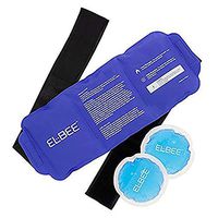 Elbee Home EB-700 Wrap Around Hot and Cold Gel Pack and Colling Pads Quick Easy Pain Relief, Large, Blue Purple