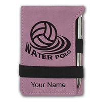 Mini Notepad, Water Polo, Personalized Engraving Included (Pink)