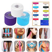 Kinesiology Tape - Pain Relief Adhesive - Best Therapeutic Muscle Support Aid - Sports Wrap for Knee Elbow Wrist Back Shoulder Ankle & Neck injury tape - Physio tap Water resistant - Price Xes