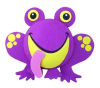 Tenna Tops Frog Car Antenna Topper/Antenna Ball/Mirror Dangler/Desktop Spring Stand Bobble (Purple)