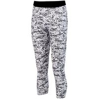 Augusta Sports Youth Hyperform Compression Calf-Length Tight, White Digi, Medium