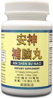 An Shen Bu Nao Herbal Supplement Helps For Nourish the brain, Replenishing Essence To Calm The Mind, Promote Sleep 500mg 60 Tablets Made In USA