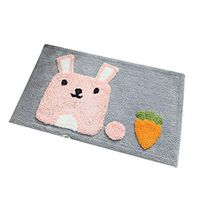 MG554zy0 Cartoon Cat Rabbit Soft Home Living Room Anti-Slip Door Mat Entrance Rug Carpet Cartoon Cat Rabbit Soft Home Living Room Pink 4565cm