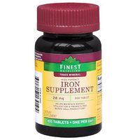 Finest Nutrition Iron Supplement 28mg, Tablets 100 ea