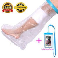 Adult Waterproof Cast Cover Leg/Foot Protector, Lightweight Reusable Cast Cover, Water Tight Seal & Plastic Dry Bag, Keep Casts Bandages Dry for Swimming Or Shower Bathing,25"