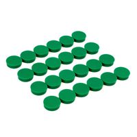Bullseye Office Magnets (24 Pack) - Green Round, Refrigerator Magnets - Perfect as Whiteboards, Lockers, or Fridge Magnets [Green]