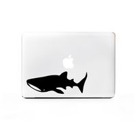 (2X) StickAny Laptop Series Whale Shark Sticker for MacBook Pro, Chromebook, Surface Pro, and More (Black)