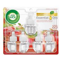 Air Wick Scented Oil 5 Refills, Apple Cinnamon Medley, (5X0.67oz), Air Freshener (Pack of 2)