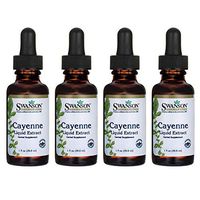 Swanson Cayenne Liquid Extract 1 fl Ounce (29.6 ml) Liquid (4 Pack)