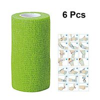 ULTNICE 6 Roll Cohesive Wrap Bandage Tape Self-Adherent Bandage Tape for Athletic Sport