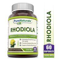 Pure Naturals Rhodiola 500 Mg 60 Capsules