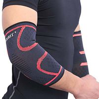 Bornbayb 1 Pair Mens Womens Breathable Elbow Brace Compression Sleeve Support Elbow Sleeves for Sports and Workout