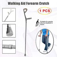 LFFME Aluminum Alloy Crutches, Crutches Adults, Underarm Crutches with Comfy Handle, for Elderly Disabled Mobility