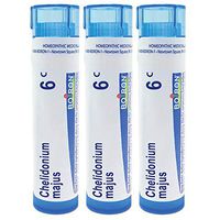 Boiron Chelidonium majus 6c, 80 pellets, homeopathic Medicine for Nausea with Right Upper Back Pain, 3 Count