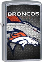 Zippo Personalized Message Engraved on Backside Customized Broncos NFL Football Windproof Lighter