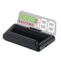 Head Up Display, TIMPROVE Universal Car HUD GPS Speedometer with Colorful Digital LED Projector, Multifunctional Car Speed Display with Overspeed Alarm, Battery Voltage, Driving Direction, Clock time