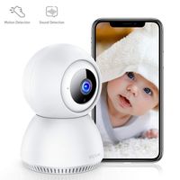 Victure 1080P Home Security Camera Wireless Indoor Surveillance Camera Smart 2.4G WiFi IP camera with 2-Way Audio Night Vision Sound Detection and Motion Tracking for Baby/Pet Monitor with iOS&Android