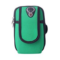 GrmeisLemc Outdoor Sport Mobile Phone Armband Bag Handfree Running Cycling Waterproof Durable Travel Wrist Organizer Pouch Green