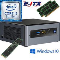 Intel NUC8I5BEH 8th Gen Core i5 System, 8GB Dual Channel DDR4, 480GB M.2 SSD, Win 10 Pro Installed & Configured by E-ITX