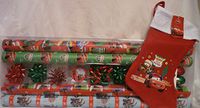 Disney Cars Gift Wrap Ensemble Gift Wrap Bows Tags & Matching Stocking