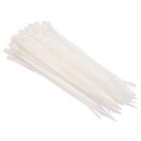 14" Natural Nylon Zip Ties, 50 lb. Test (1000 Pack)