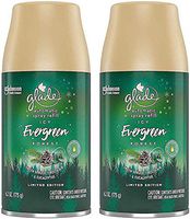 Glade Automatic Spray Refill - Limited Edition Holiday Collection - ICY Evergreen Forest - Net Wt. 6.2 OZ (175 g) Per Refill Can - Pack of 2 Refill Cans